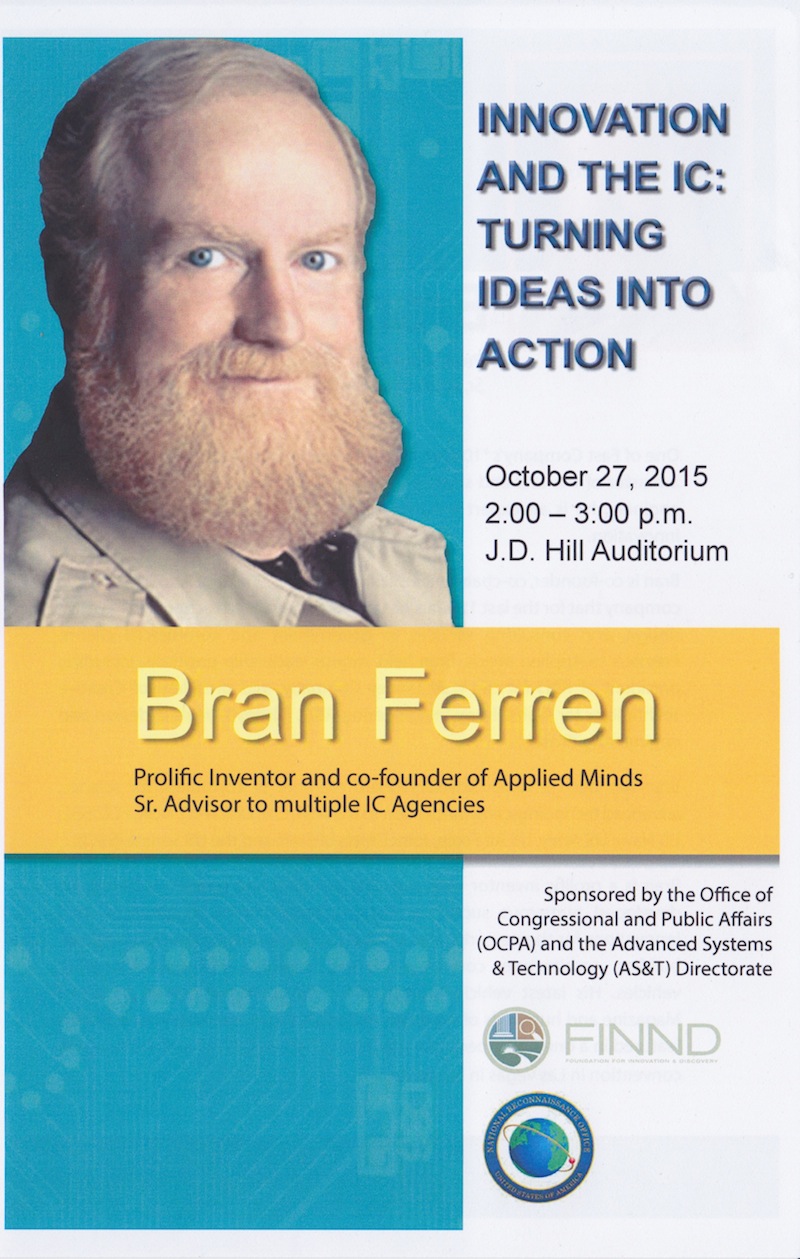 Innovation and the IC, with Bran Ferren